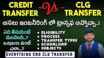 Credit Transfer vs College Transfer Comparison Video | Eligibility, Process, Transfer Types, Fee