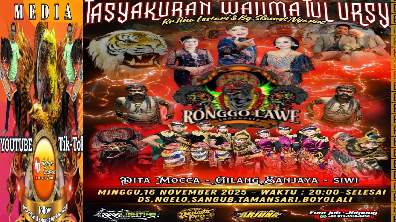 REOG RONGGOLAWE ACARA TASYAKURAN Live streaming Ngelo sangup Tamansari Boyolali