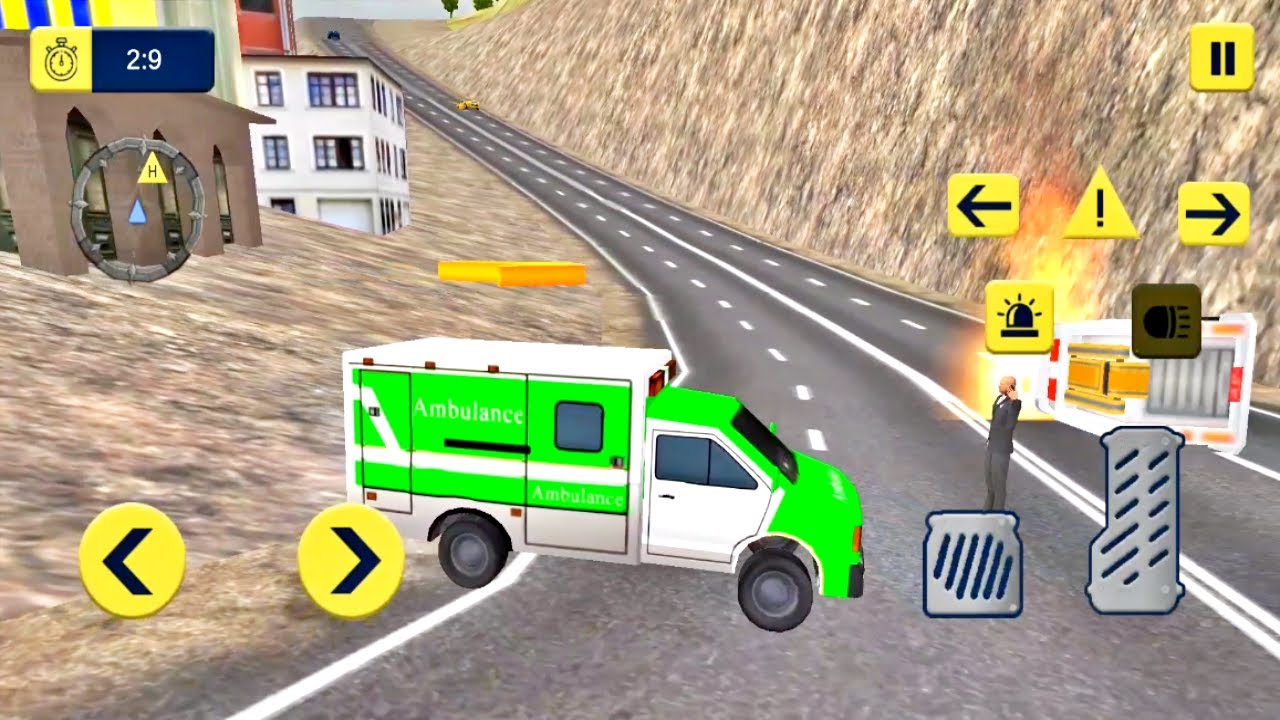 City Green Ambulance Driving Emergency Rescue Simulator 2020: - Android Gameplay 3d