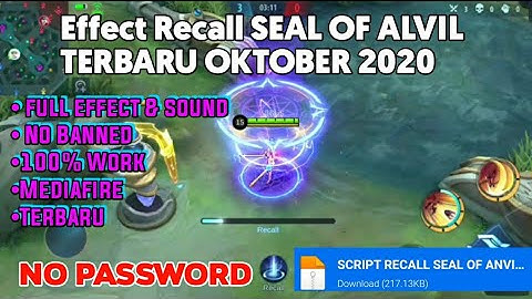 Script Effect Recall SEAL OF ANVIL TERBARU Full Sound OKTOBER NO PASSWORD