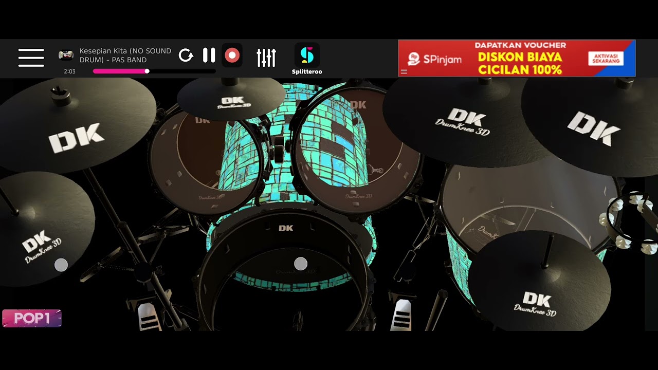 Kesepian kita - pass band .. ( drum kne cover )