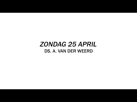 CGK Elburg | Ds. A van der Weerd | Avonddienst