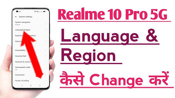 Realme 10 Pro 5G How to Change Language & Region | Language & Region Change kare