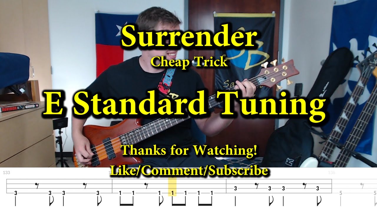 Surrender - Cheap Trick (Bass Cover with Tabs)