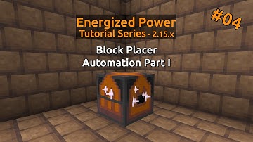 Block Placer - Automation Part I - Energized Power Tutorial series #04