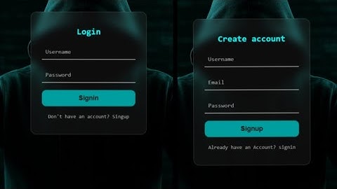 3D Flip Login | Signin Form HTML CSS JAVASCRIPT