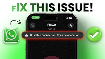 WhatsApp “Unstable Connection, Try a New Location” ERROR on iPhone? Here’s the Real Fix!