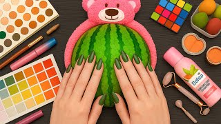 ASMR Makeup on Watermelon (No Talking) screenshot 5