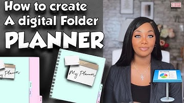 How to create a digital Folder Planner || Keynote | Diamond Education Hub