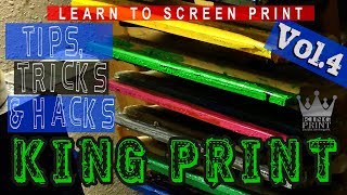 How to sharpen Squeegee Easy - learn to screen print  Series tips tricks & hacks Vol.4 KING PRINT