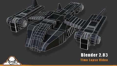 Timelapse Video Make an Assault Dropship Space Ship In Blender 2.83