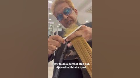 How to do a perfect step cut. #jawedhabibhairexpert