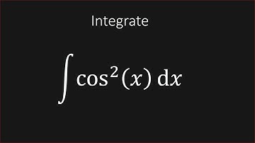 Integrate cos^2(x) dx