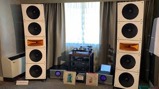Quintet15 Horn1 PureAudioProject Open Baffle Speakers, PassLabs XA 160.8, VPI and Luminous Audio