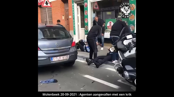 Molenbeek 20-09-2021 : politie aangevallen met een krik