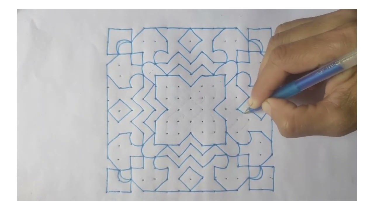 Easy Simple Rangoli art design/Easy rangoli/muggulu designs/kolam designs/ rangoli designs.