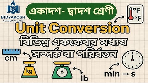 📚 এককের পরিবর্তন (Unit Conversion) —Hsc\ssc #hsc #ssc #physics