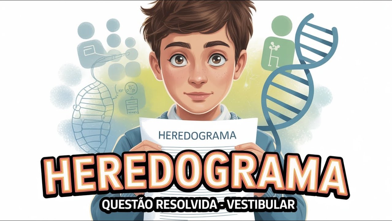 🧬 Heredograma no Vestibular: Entenda Herança Autossômica Recessiva com Questão Resolvida! UFSM 2024