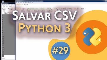 [#29] Salvar arquivo CSV no Python
