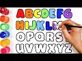 👉A to Z Alphabet Coloring for Kids 🎨 | Learn ABC &amp; Colors Fun Video 
