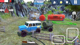 Small Oil Tanker Delivery With UAZ | Offroad Simulator Online Android Gameplay HD screenshot 4