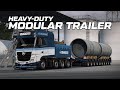 Ets2 Heavy-duty Modular Trailer mod test | Heavy Haul Gameplay | Modular Trailer Challenge!