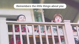 NAMJIN｜RM always remembers the little things about Jin 💭