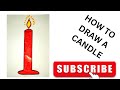 How  to draw a candle easy step by step az art techniques
