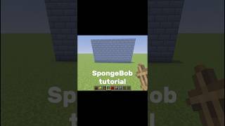 SpongeBob tutorial #minecraft #minecrafttutorial #tutorial #minecraftshorts #minecraftbuilding