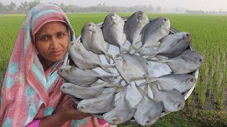 Pomfret Fish Recipe Bengali Cooking Rupchanda Fish Vuna Village Style Sea Fish Curry For Orphan Kids