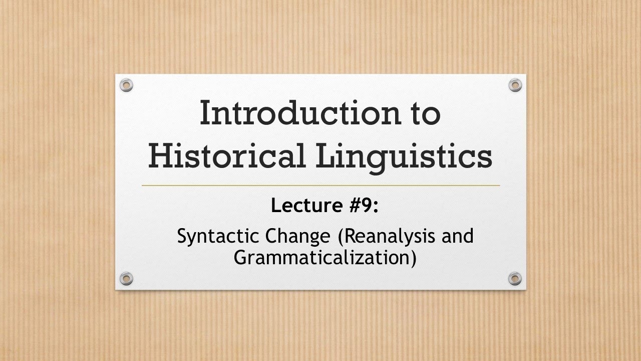 Intro to Historical Linguistics / Uvod u istorijsku lingvistiku: Lecture 9 / Predavanje 9