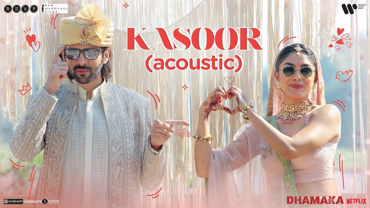 Kasoor From Dhamaka Acoustic  Kartik Aaryan Mrunal  Ram Madhvani Prateek Kuhad NetflixIndia