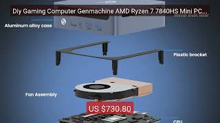 Diy Gaming Computer Genmachine AMD Ryzen 7 7840HS Mini PC | 8-... — Best Buy 2026 | Great Quality!