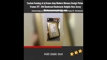 Custom framing at nj frame shop Modern Memory Design Picture Frames 🖼 246 Boulevard Hasbrouck Heig