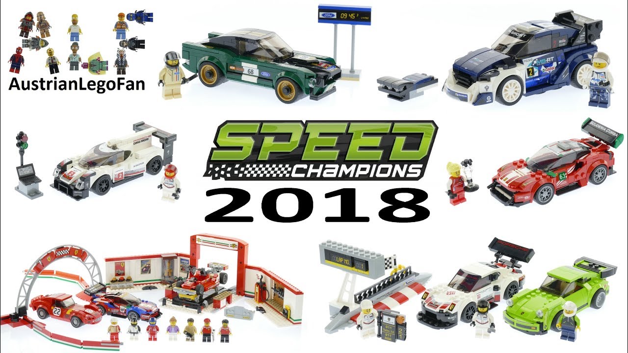 vokal Slip sko Koordinere All Lego Speed Champions Sets 2018 - Lego Speed Build Review - YouTube