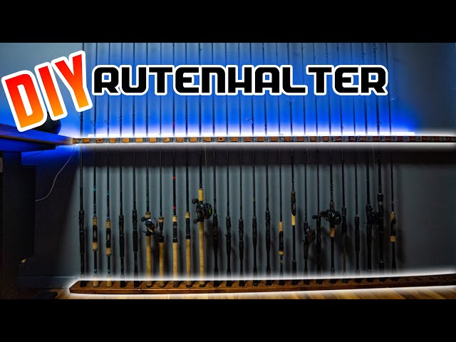 DIY Rutenstnder fr SPINNING und BAITCASTER + GEWINNSPIEL - Rutenhalter  fr die Wand - YouTube