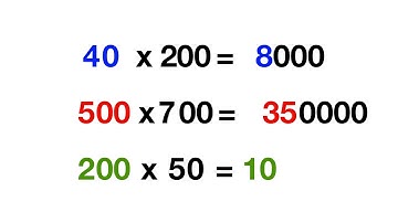 Multiplying Multiples of 10