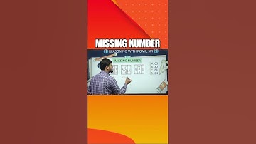 Missing Number નો Question..😍#reasoning #reasoningtricks #reasoningquiz #class3 #bankingexams #gpsc