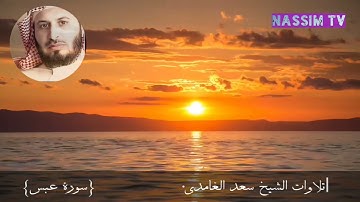 الشيخ سعد الغامدي سورة عبس بجودة عالية full hd
