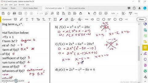 OpenStax College Algebra Ch 5.3 Graph Polynomial Function # 1