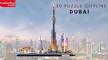 CubicFun 3D Puzzle LED CityLine DUBAI | Ritvik Goes Vlogging