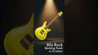 80s Rock Guitar Backing Track in G minor