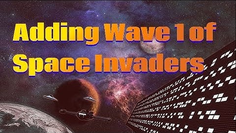 Adding moving space Invaders wave 1 - JavaScript Game programming Space Invaders - Part 3