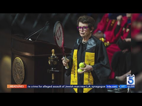 Video Billie Jean King, 82, earns a college degree 65 years after starting at Cal State LA