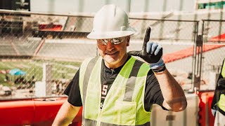 Texas Tech Football: Joey McGuire Climbs Construction Crane | 2023