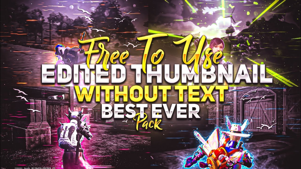 Free to use Edited Thumbnail Without Text Pack | Pubg Thumbnail Pack | Background Screenshot Pack
