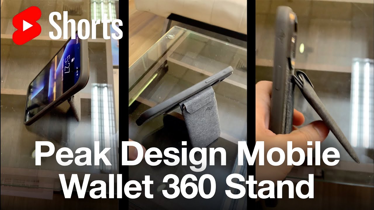 Peak Design Mobile Wallet Stand on iPhone 13 Pro Max Ceramic Quick Lock System Magsafe Compatible