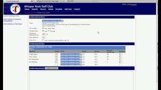 Asp.net AJAX Golf Tee Sheet Application screenshot 5