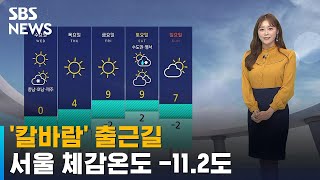 [날씨] '칼바람' 출근길 서울 -7도…제주 산지 많은…