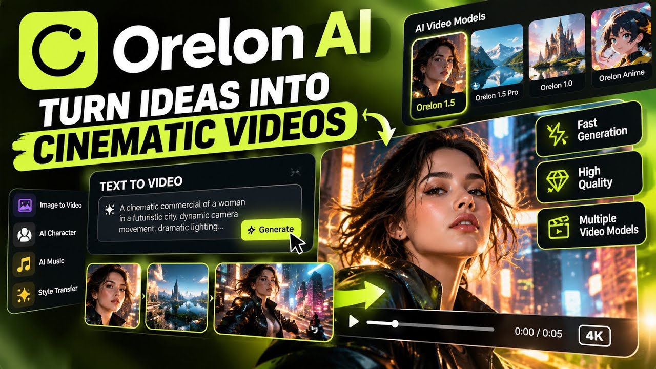 Orelon AI Review — 45+ AI Models in One Platform & No Watermarks!